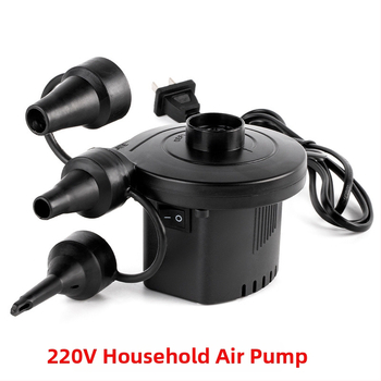 Pompa de aer USB pentru saltele gonflabile și perne de camping – utilizare în exterior, mai mult de două cilindri, 220W, lumină de avertizare, afișaj tip indicator