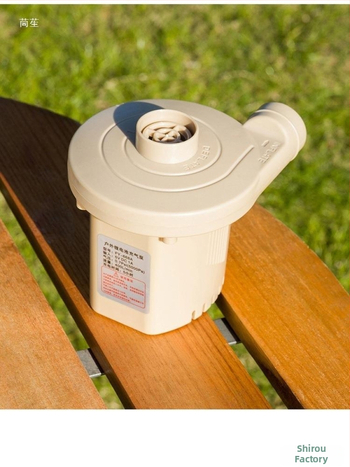 Pompa de aer USB pentru saltele gonflabile și perne de camping – utilizare în exterior, mai mult de două cilindri, 220W, lumină de avertizare, afișaj tip indicator