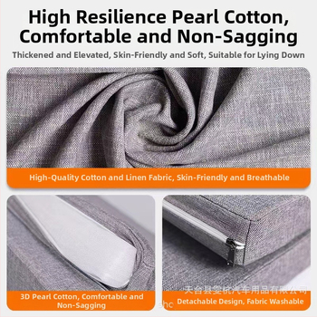 Sulankstomas čiužinys automobiliui – flokingo medžiaga, nereikia pripūsti, naudojimui automobilyje, bendras suderinamumas, maksimali apkrova 200