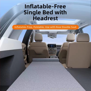 Sulankstomas čiužinys automobiliui – flokingo medžiaga, nereikia pripūsti, naudojimui automobilyje, bendras suderinamumas, maksimali apkrova 200