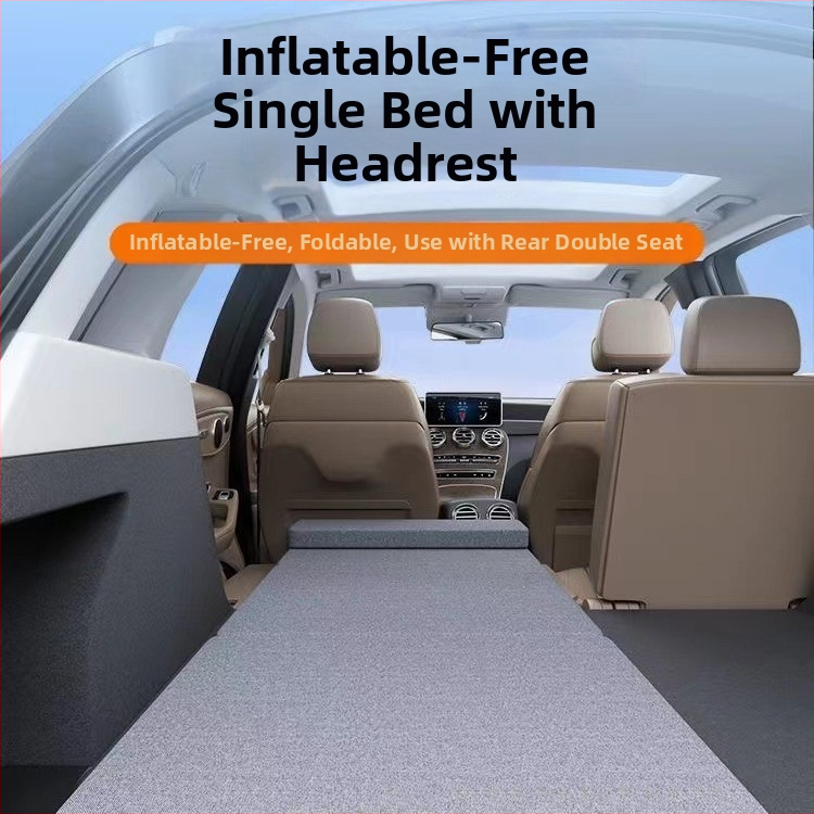 Sulankstomas čiužinys automobiliui – flokingo medžiaga, nereikia pripūsti, naudojimui automobilyje, bendras suderinamumas, maksimali apkrova 200