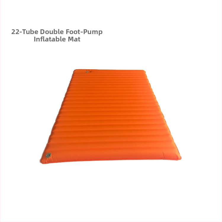 Dvivietis pripučiamas čiužinys su 22 vamzdeliais TPU sistema, lauko stovyklavimo čiužinys, 1.9 kg, maksimali apkrova 500 kg, kompozitinis audinys