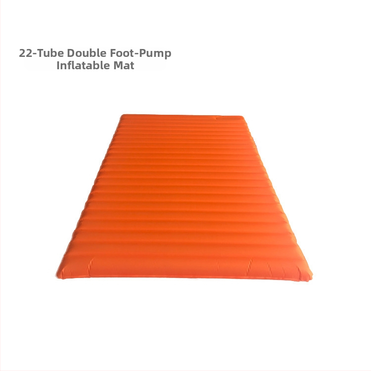 Dvivietis pripučiamas čiužinys su 22 vamzdeliais TPU sistema, lauko stovyklavimo čiužinys, 1.9 kg, maksimali apkrova 500 kg, kompozitinis audinys