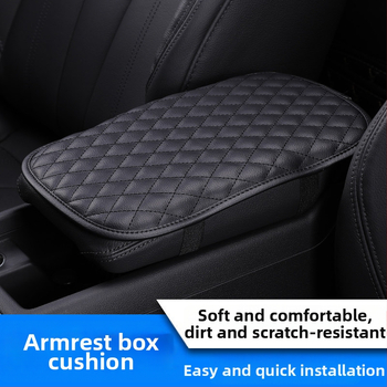 Universaalne nahast käetoeala kate auto keskconsoolile koos paigaldustoetusega