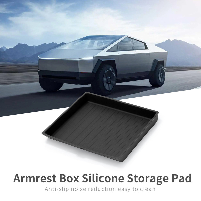 Armrész alátét vezeték nélküli töltéssel – szilikon belső kiegészítő a Tesla Cybertruckhez, kompatibilis Cybertruck, testreszabható, Márka: That is white