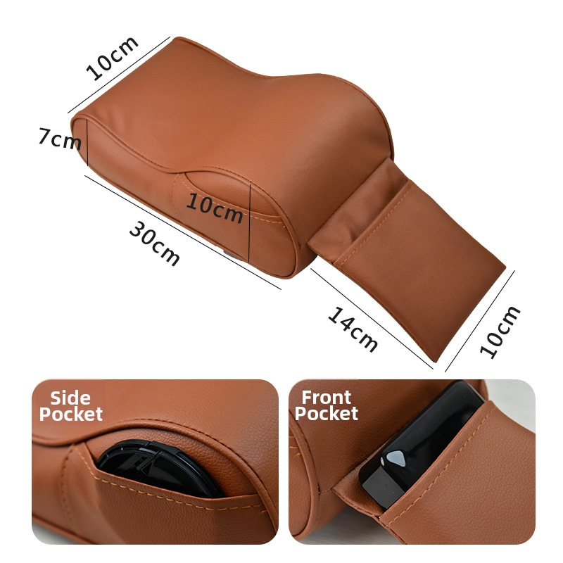 Universaalne nahast auto käsivarre patja keskse kasti kattega, 260 g, paigaldust ei ole vaja