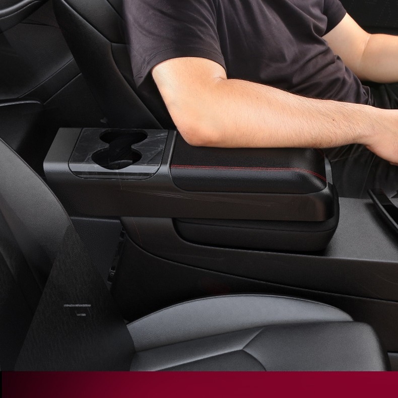 Automobilio porankio dėžutė su dangteliu, universali išplėsta porankio laikiklis, saugojimo dėžutė, aukštinimo pagalvė, centrinis porankis