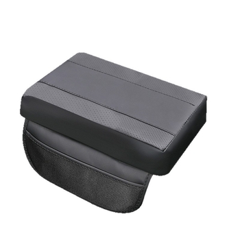 Odinė automobilio alkūnės atrama su atminties putų pagalvėle ir saugojimo krepšeliu, patchwork stilius, universalus