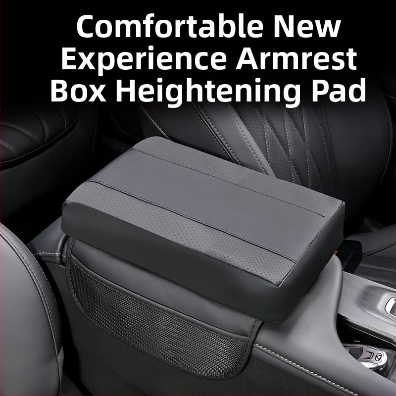 Nahast auto käetugi mäluvahtpadja ja hoiukotiga, patchwork stiilis, universaalne sobivus