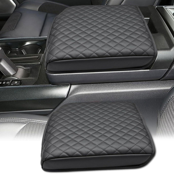 Centrinė rankos laikiklio dangtelis Ford F-150/F-250 Raptor (2015-2024) — mikropluošto oda, suderintas su centrine konsole, pritaikomas