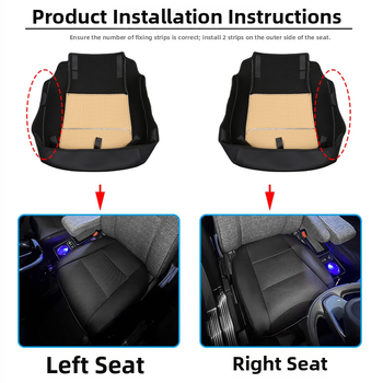 Priekinės sėdynės apsauginė pagalvėlė Toyota Sienta 10 serija – oda, Modelis 3, montavimas be įrankių