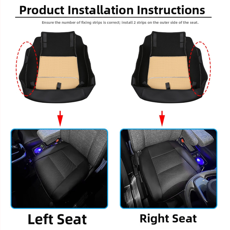 Toyota Sienta 10. seeria eesistme kaitsepadi – nahk, mudel 3, paigaldus ilma tööriistadeta