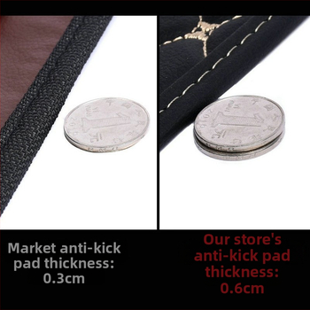 Προστατευτικό μαξιλαράκι πίσω από το κάθισμα αυτοκινήτου, κατάλληλο για όλες τις εποχές, τεχνητό δέρμα, ρόμβος μοτίβο, χωρίς γέμιση