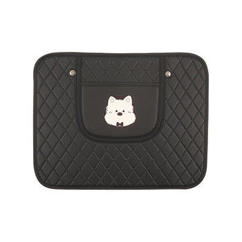 Automašīnas aizmugurējā sēdekļa aizsargspilvens – plakts veids, pildījums no zīda šķiedras, virsma poliesters, karikatūras stils