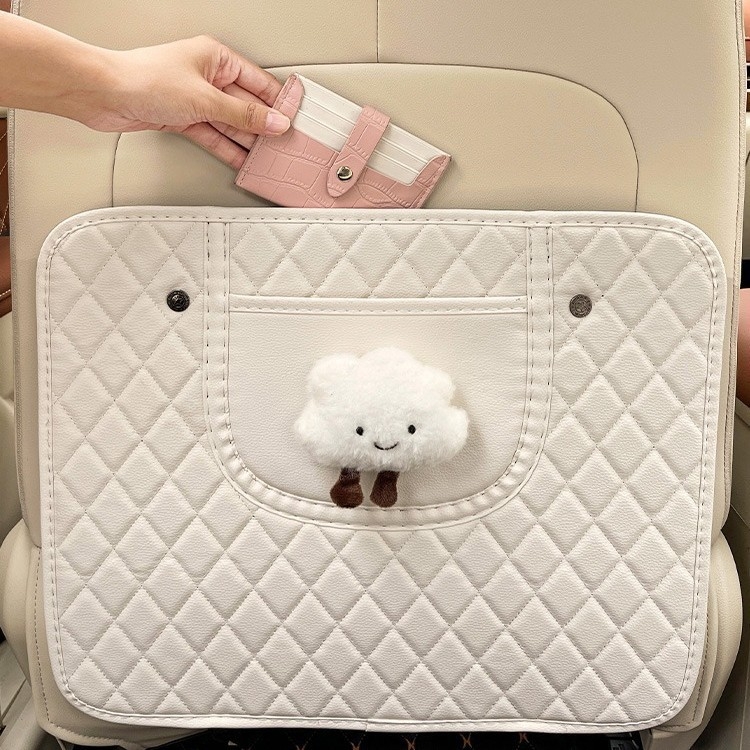 Αντι-κρούση προστατευτικό μαξιλαράκι για το πίσω κάθισμα αυτοκινήτου, δερμάτινο, κατάλληλο για όλες τις εποχές