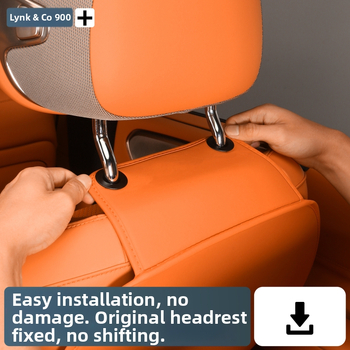 Προστατευτικό πίσω καθίσματος για Lynk & Co 900 με τρεις σειρές – δερμάτινο μαξιλάρι με γέμισμα σπόγγου, μοτίβο μονόχρωμο