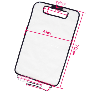 Long Win PVC zaštitna podloga za stražnji dio sjedala automobila, prozirna, protiv klizanja, vodootporna, s logom