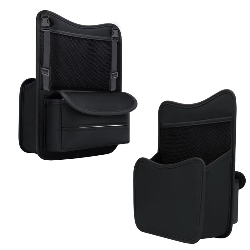 Srednja torbica za pohranu automobilske sjedalice, kožna, vodootporna, viseća (Sredina sjedala; Koža; Vodootpornost; Viseće)