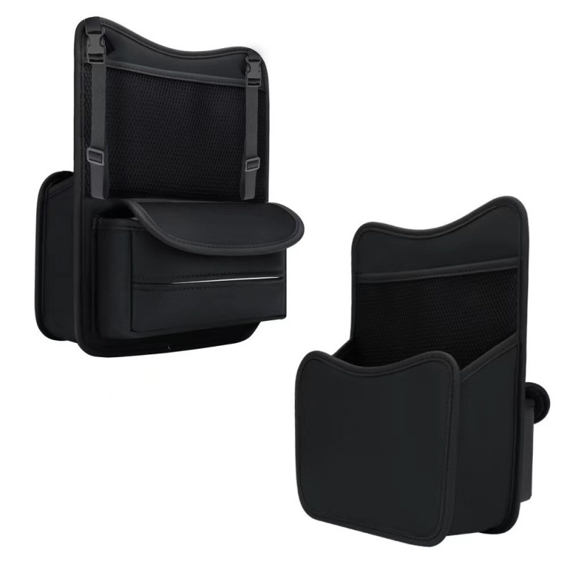 Srednja torbica za pohranu automobilske sjedalice, kožna, vodootporna, viseća (Sredina sjedala; Koža; Vodootpornost; Viseće)