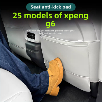 Bőr ülésvédő anti-ütés párna G6/G9-hez, mindennapi használatra, hátsó sor védelem, légkivezető karcmentes matrica