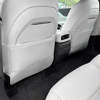 Bőr ülésvédő anti-ütés párna G6/G9-hez, mindennapi használatra, hátsó sor védelem, légkivezető karcmentes matrica