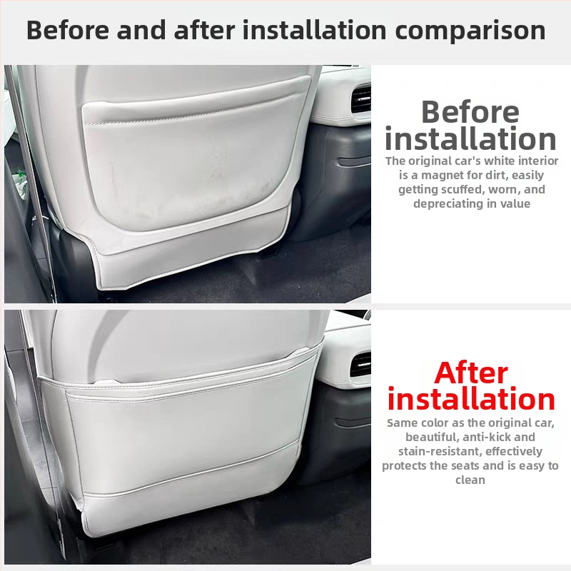 Nahkline istmepadi anti-kick padi, sobib G6/G9, tagumine rida kaitsekaitse, õhuavade kriimustuskindel kleeps