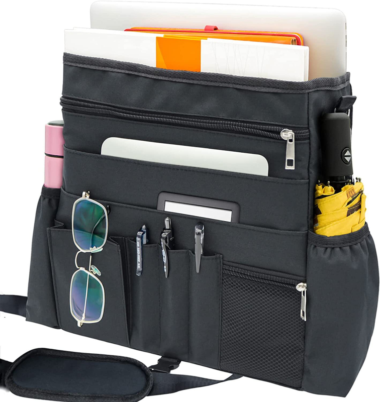 Torba za stražnji dio automobila — višenamjenski organizator za stražnju stranu naslona, torba za laptop, prijenosni dizajn Piggyback, Oxford tkanina, Mogućnost prilagodbe