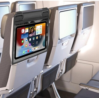 Automobilio planšetės krepšys, pakabinamas prie galinės sėdynės galvostogo, poliesteris, kabinamas montavimas, su rankena, universalus suderinamumas