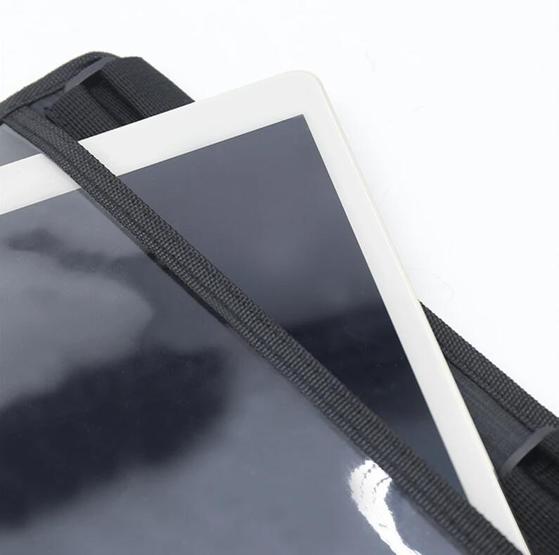 Automobilio planšetės krepšys, pakabinamas prie galinės sėdynės galvostogo, poliesteris, kabinamas montavimas, su rankena, universalus suderinamumas