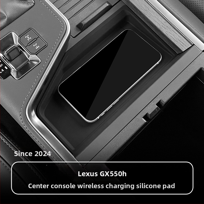 Noble Rudder silikono padėklas centrinės konsolės belaidžio įkrovimo Lexus GX550h – dulkių atsparumas, vidaus apdaila