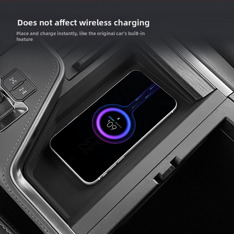 Noble Rudder silikono padėklas centrinės konsolės belaidžio įkrovimo Lexus GX550h – dulkių atsparumas, vidaus apdaila