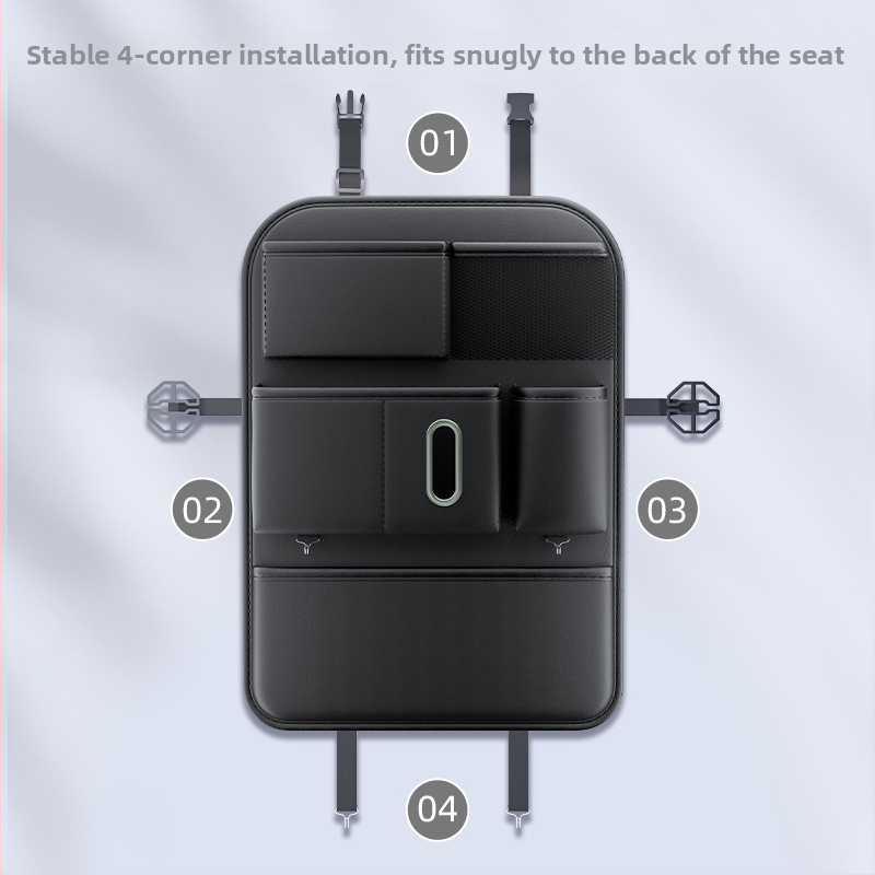 Automašīnas aizmugures sēdekļa uzglabāšanas soma – Ādas, Ūdensizturīga, 2L, Pakarināms veids