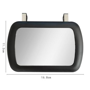 Auto ogledalo za šminkanje na viziru, snap-on ugradnja, univerzalna kompatibilnost (FD-071; HD staklo; težina 144 g)