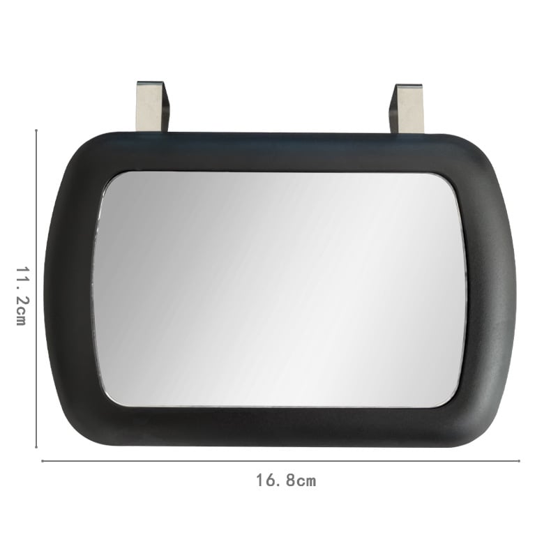 Auto ogledalo za šminkanje na viziru, snap-on ugradnja, univerzalna kompatibilnost (FD-071; HD staklo; težina 144 g)