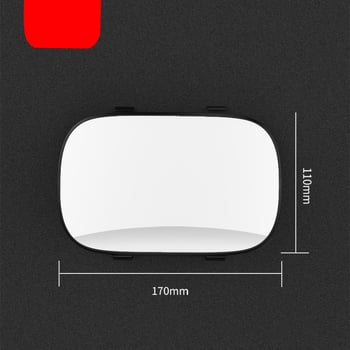 3R Auto kozmetičko ogledalo u suncu viziru, Višefunkcionalno retrovizor za šminkanje, Ovlaštena privatna marka: Da
