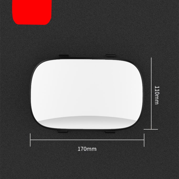 3R Auto kozmetičko ogledalo u suncu viziru, Višefunkcionalno retrovizor za šminkanje, Ovlaštena privatna marka: Da