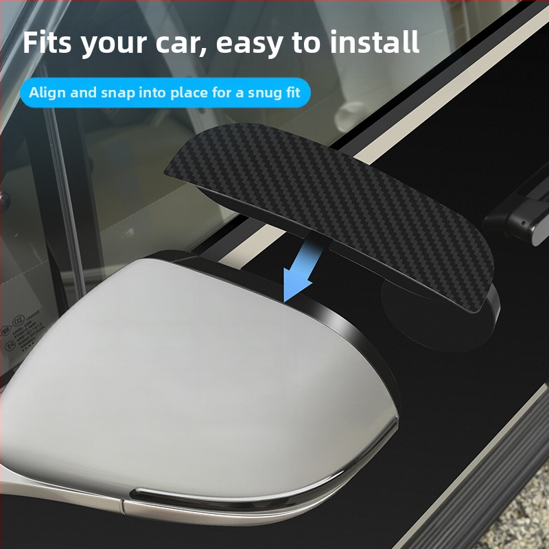 Yi rui Auto tagumise vaatepeegli vihmaveekaitse – PVC, snap-on paigaldus, universaalne ühilduvus