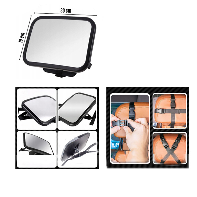 JXBSD Unutarnji auto retrovizor za bebu, 360° rotirajući za promatranje