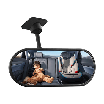 Unutarnje auto ogledalo s ljepilom, široki kut vida, nadzor bebe, veliki vid