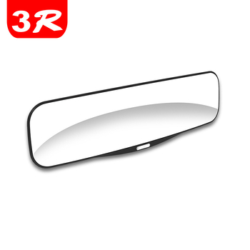 Belső visszapillantó tükör, 3R márka, nagy látómező, hosszú csík alakú műanyag keret, tükröződésmentes