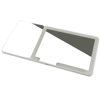 Autóhoz készült LED smink-tükör világítással és nagyítóval, snap-on rögzítés