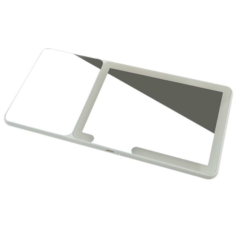 Autóhoz készült LED smink-tükör világítással és nagyítóval, snap-on rögzítés