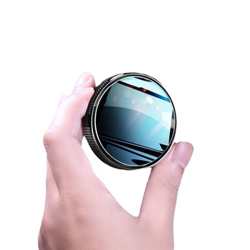 Autó hátsó visszapillantó tükör, kis kör alakú, szívócsés rögzítés, ultra széles látószög, holttér tükör