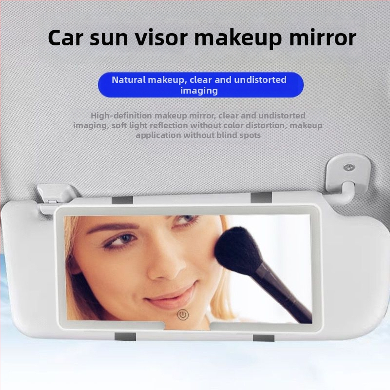 HD zrkadlo na líčenie s trojfarebným LED svetlom, snap-on montáž, univerzálna kompatibilita, hmotnosť 220 g