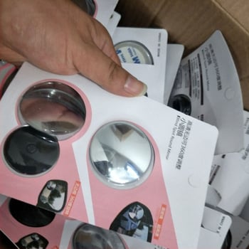 Autóhoz való kerek tükör, 360° hátsó nézet, segítő a holttérben, HD fényvisszaverő felület