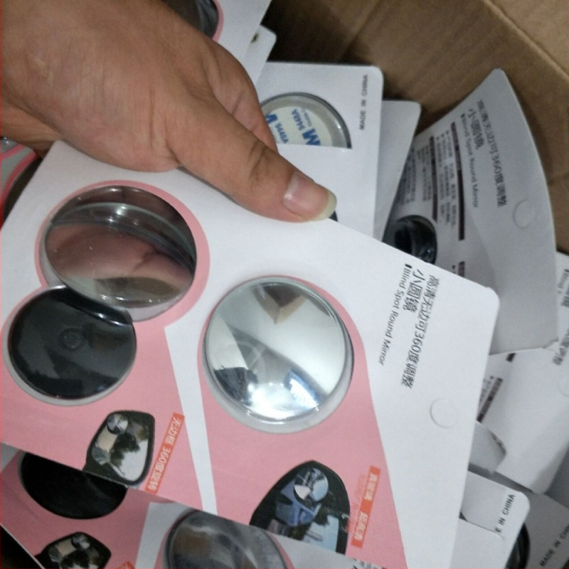 Autóhoz való kerek tükör, 360° hátsó nézet, segítő a holttérben, HD fényvisszaverő felület