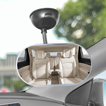 Ogledalo za nadzor djeteta u automobilu, s prilagodljivim kutem i usisnim držačem