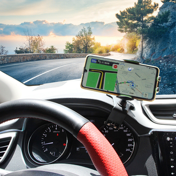 Držač za telefon u automobilu za ploču instrumenata — univerzalna podrška za auto, model 0116; kompatibilan s pločom instrumenata, retrovizorom, sun visorom i donjim dijelom središnje konzole