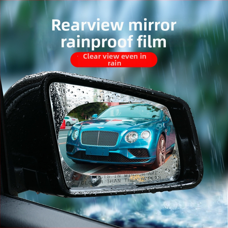 Automobilio galinio vaizdo veidrodžio lietaus filmas, anti-rūko, vandens atmetimas, hidrofobinis sluoksnis, stiklo lango filmas