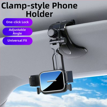 Univerzális autó navigációs tartó a műszerfalra – 360°-os forgatás, kattintásos szerelés, kompatibilis a műszerfallal, napellenzővel és visszapillantóval, 3C tanúsítvány 2023010901591525